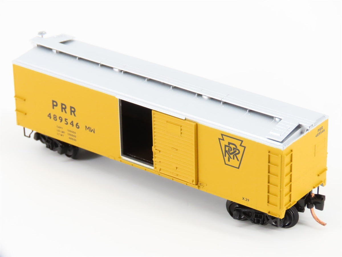 N Scale Micro-Trains MTL 120710 PRR Pennsylvania MW 40&#39; Steel Box Car #489546