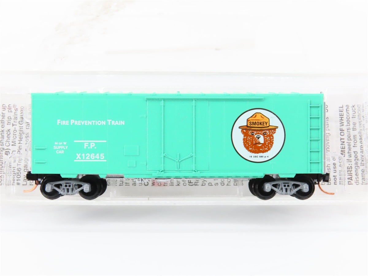 N Micro-Trains MTL 74050 FP Smokey Bear Fire Prevention MofW 40&#39; Box Car X12645