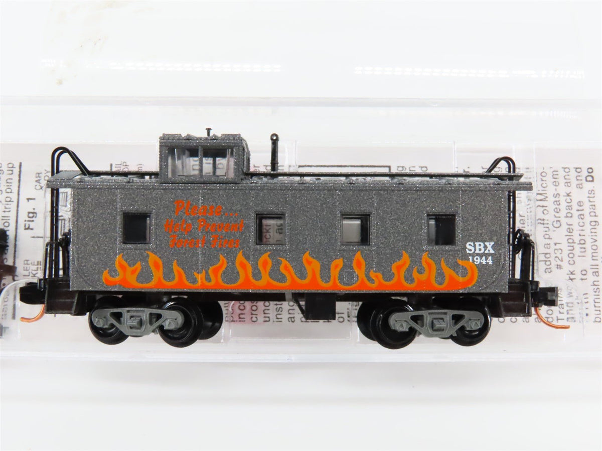 N Micro-Trains MTL 10000260 SBX Smokey Bear Fire Prevention 36&#39; Caboose #1944