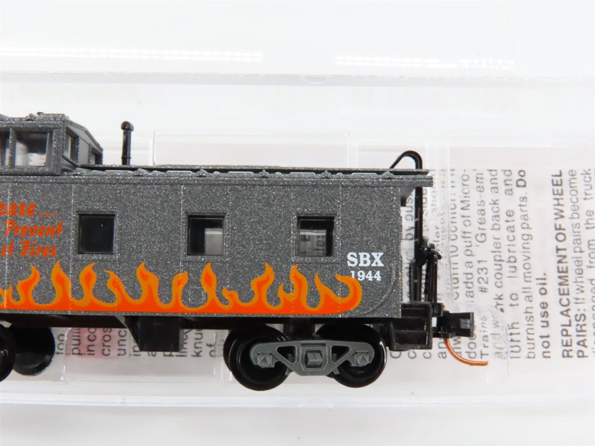 N Micro-Trains MTL 10000260 SBX Smokey Bear Fire Prevention 36&#39; Caboose #1944