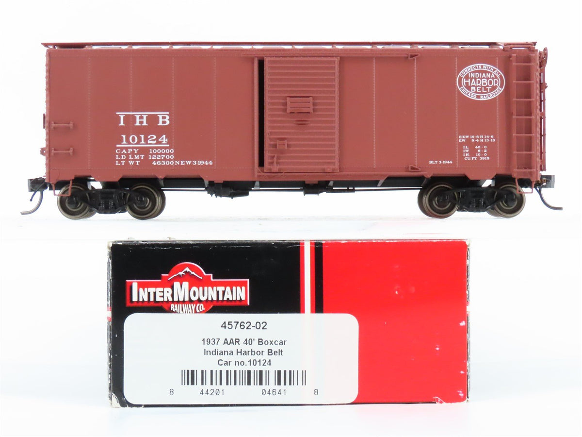 HO Scale Intermountain 45762-02 IHB Indiana Harbor Belt 1937 40&#39; Boxcar #10124