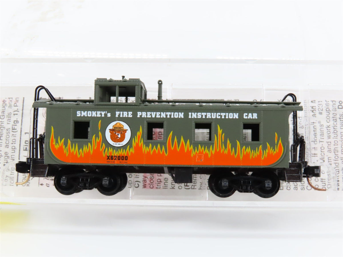 N Micro-Trains MTL 100100 SBX Smokey Bear Fire Prevention 36&#39; Caboose #X62000