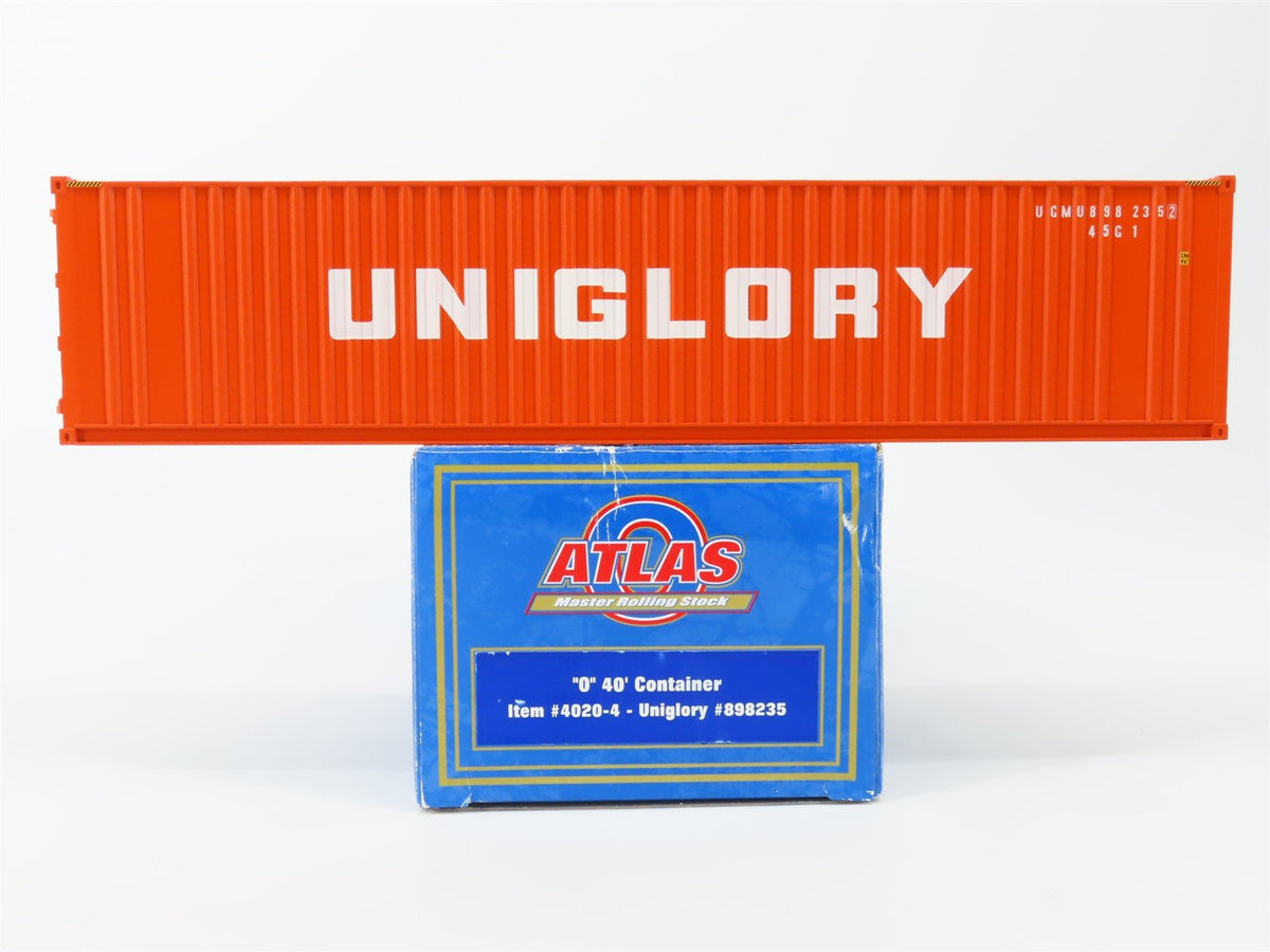 O Scale Atlas 4020-4 UGMU Uniglory 40&#39; Intermodal Container #898235