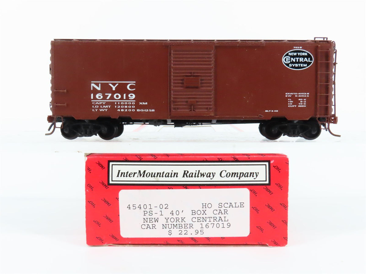 HO Scale Intermountain 45401-02 NYC New York Central 40&#39; PS-1 Boxcar #167019