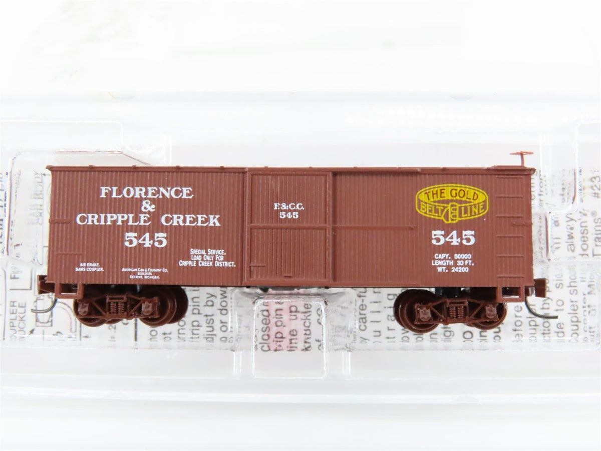 Nn3 Scale Micro-Trains MTL 80000040 F&amp;CC The Gold Belt Line Box Car #545