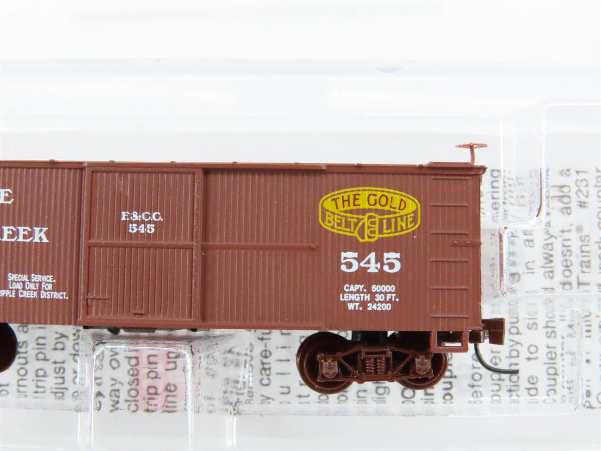 Nn3 Scale Micro-Trains MTL 80000040 F&amp;CC The Gold Belt Line Box Car #545