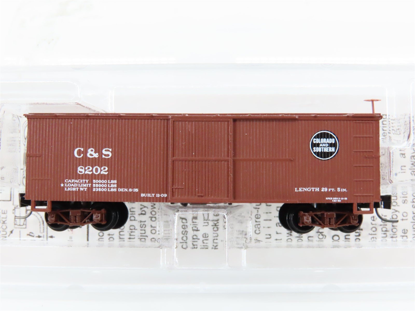 Nn3 Scale Micro-Trains MTL 15106 C&S Colorado & Southern 30' Box Car #8202