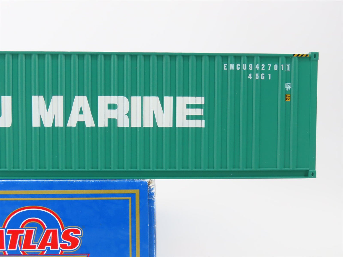 O Scale Atlas 4003-5 EMCU Hatsu Marine 40&#39; Intermodal Container #9427011