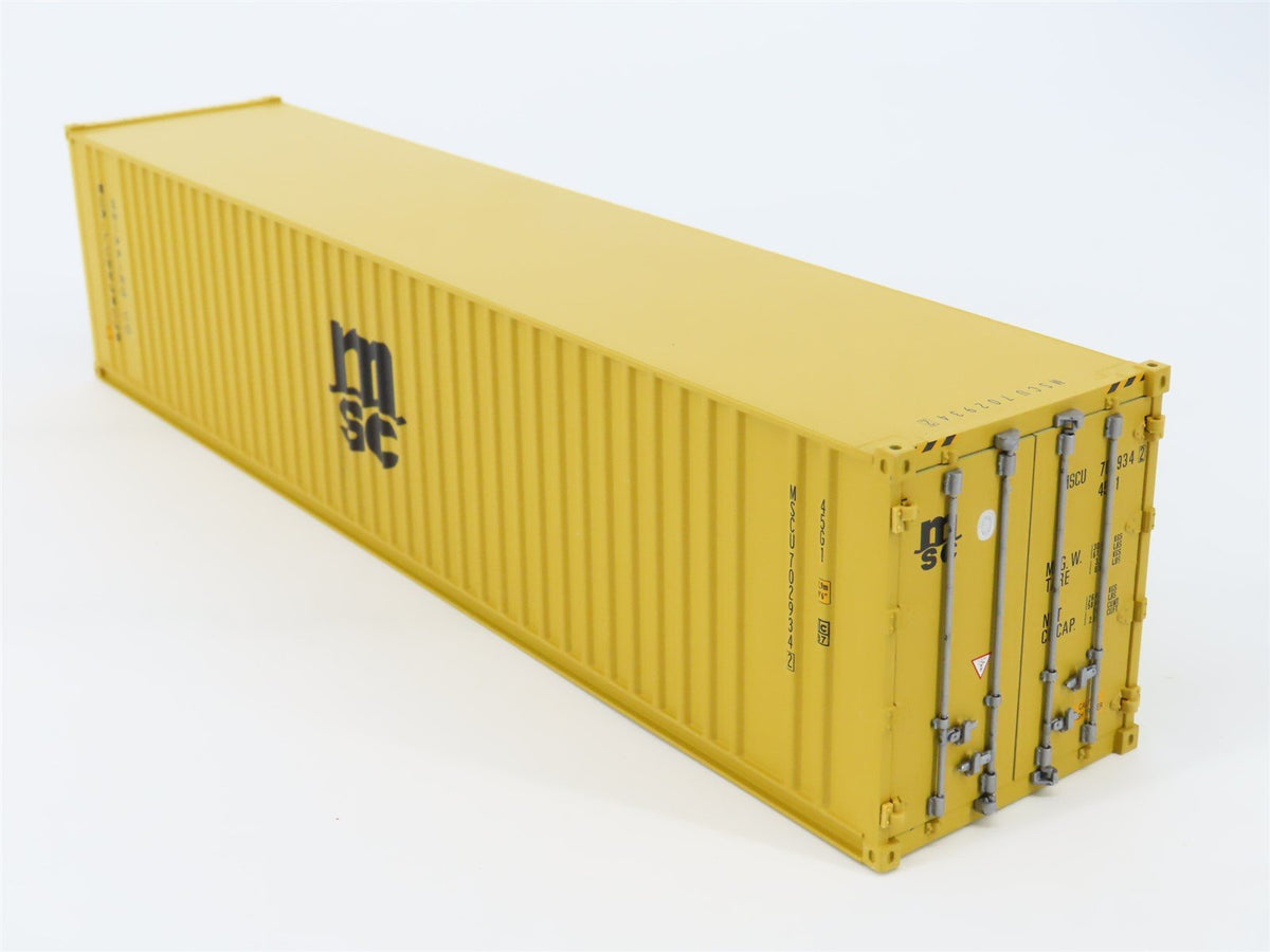 O Scale Atlas 4009-2 MSCU Mediterranean Shipping Co. 40&#39; Container #7029342