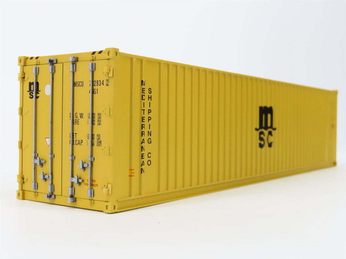 O Scale Atlas 4009-2 MSCU Mediterranean Shipping Co. 40&#39; Container #7029342