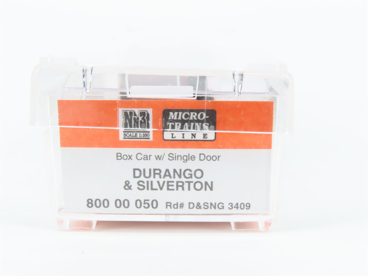 Nn3 Scale Micro-Trains MTL 80000050 D&amp;SNG Durango &amp; Silverton Box Car #3409