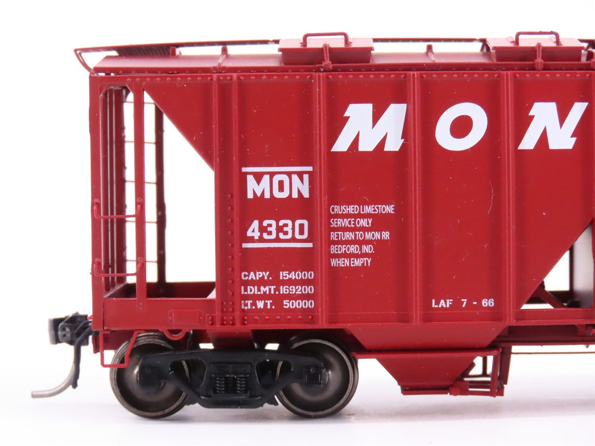 HO Scale Intermountain 48662-06 MON Monon &quot;Hoosier Line&quot; 2-Bay Hopper Car #4330