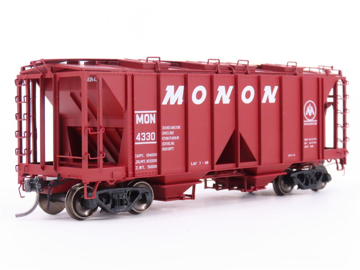 HO Scale Intermountain 48662-06 MON Monon &quot;Hoosier Line&quot; 2-Bay Hopper Car #4330