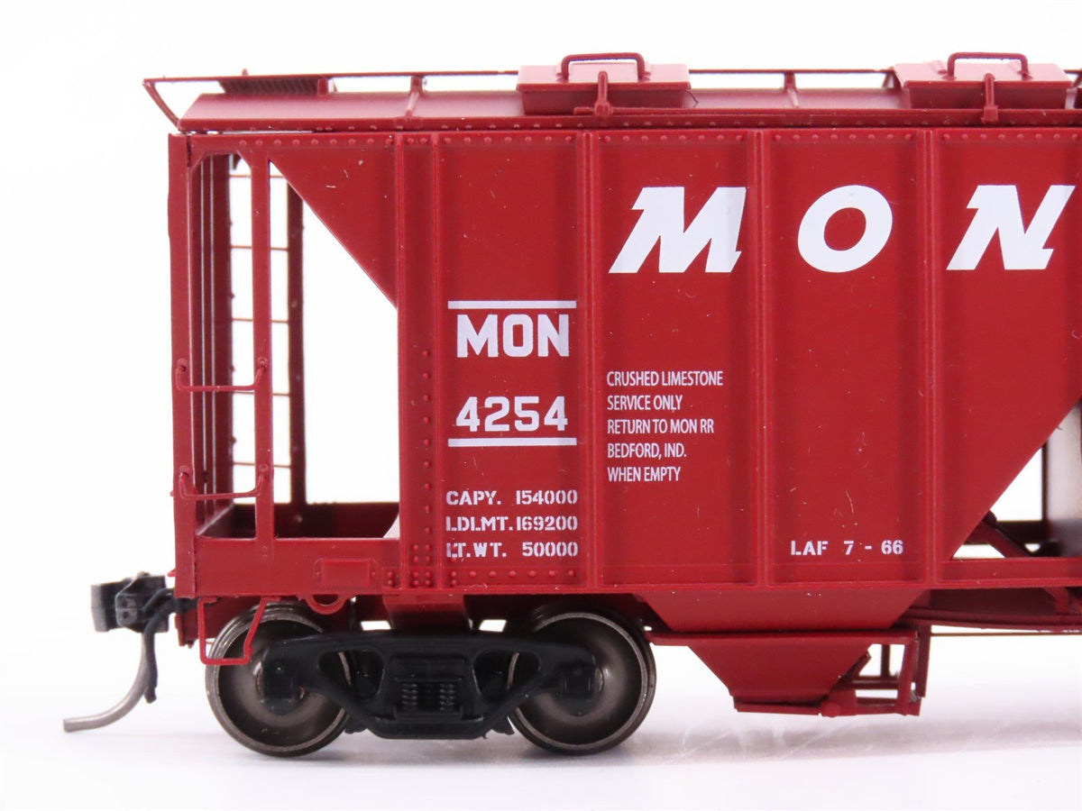 HO Scale Intermountain 48662-03 MON Monon &quot;Hoosier Line&quot; 2-Bay Hopper Car #4254