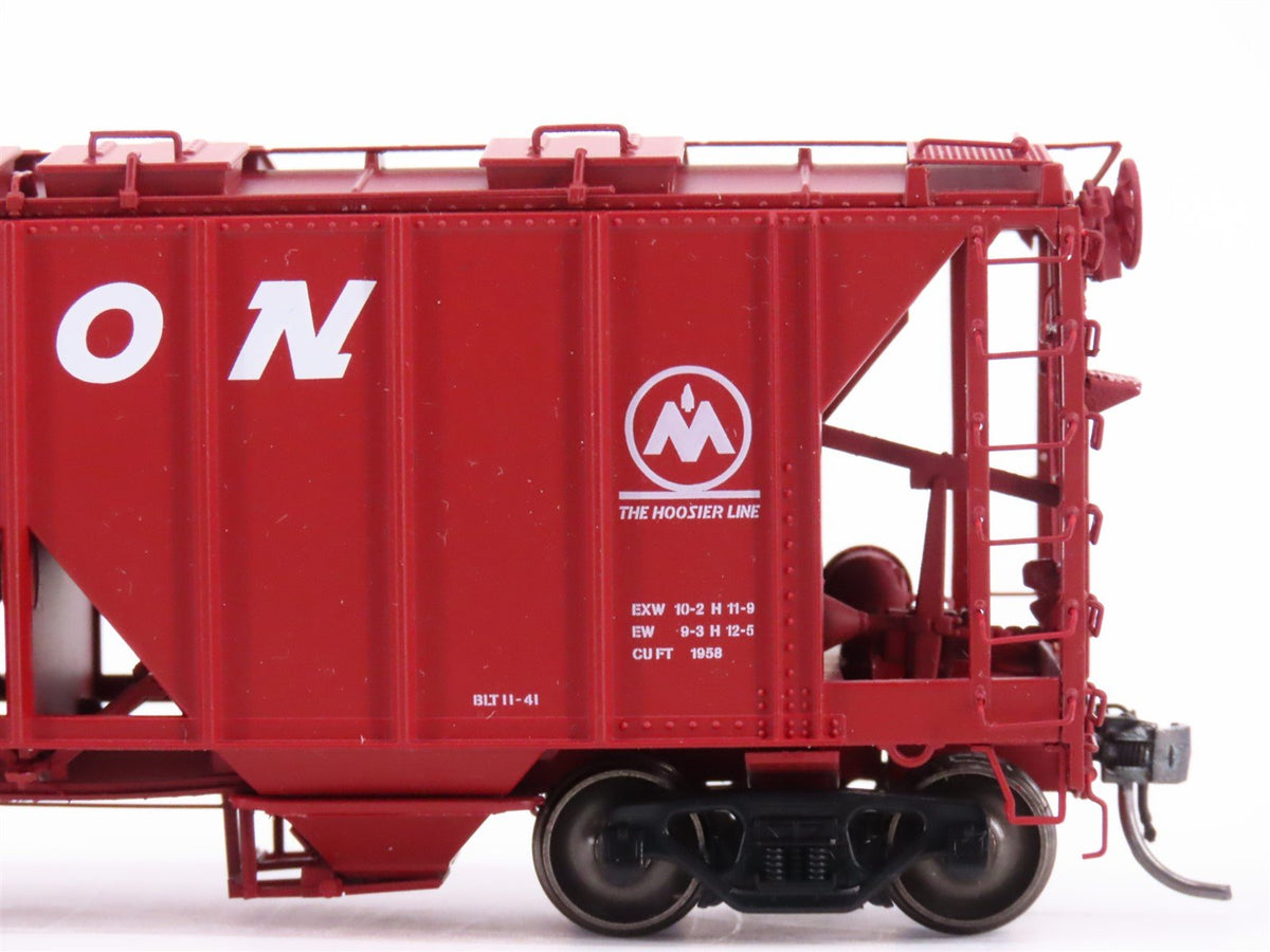 HO Scale Intermountain 48662-03 MON Monon &quot;Hoosier Line&quot; 2-Bay Hopper Car #4254