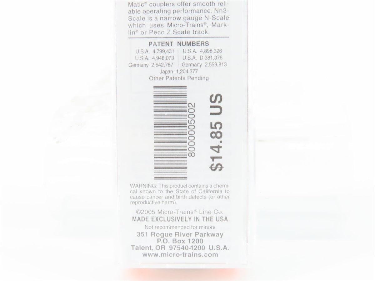 Nn3 Scale Micro-Trains MTL 80000050 D&amp;SNG Durango &amp; Silverton Box Car #3401
