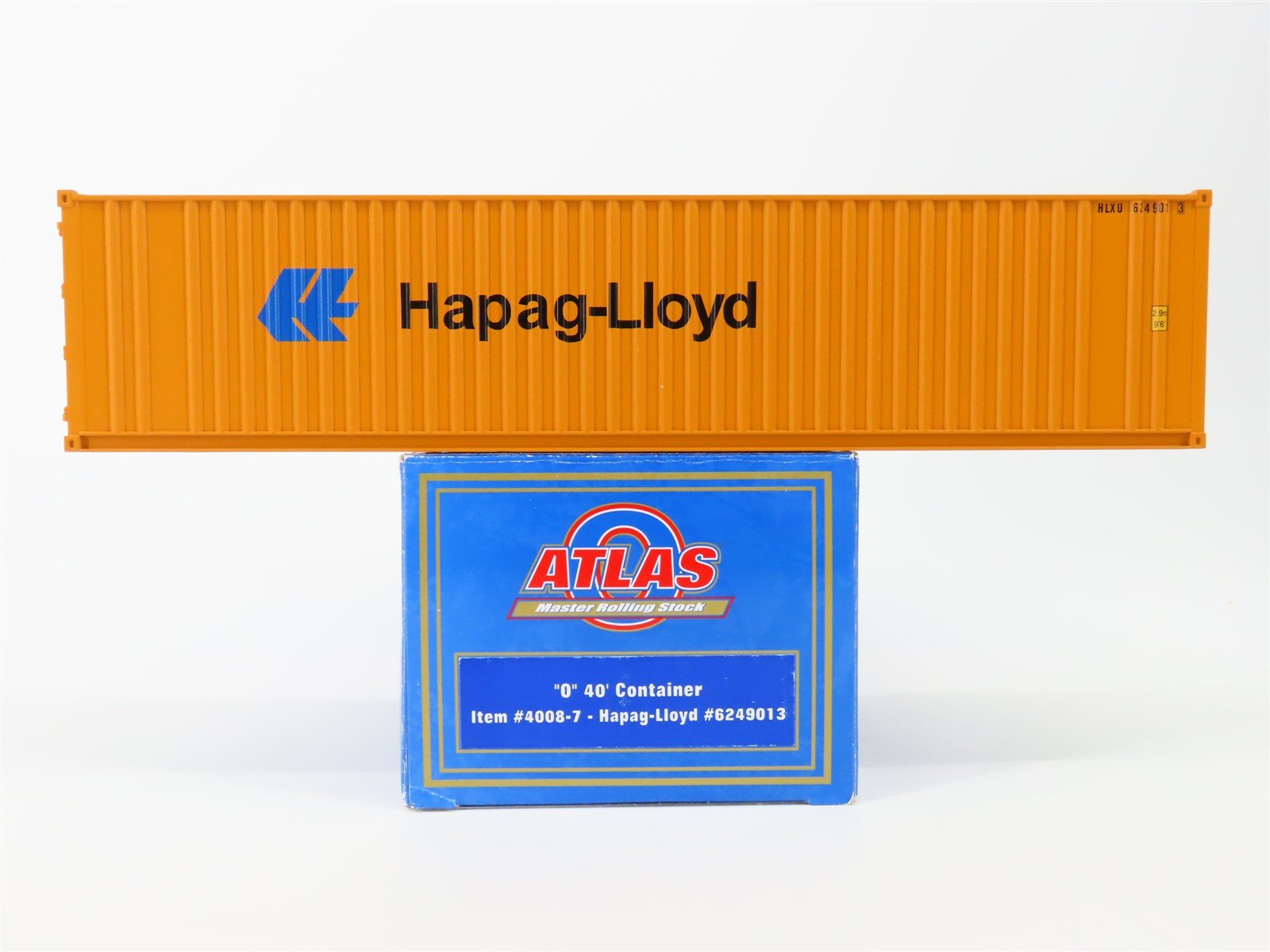 O Scale Atlas 4008-7 HLXU Hapag-Lloyd 40' Intermodal Container #6249013