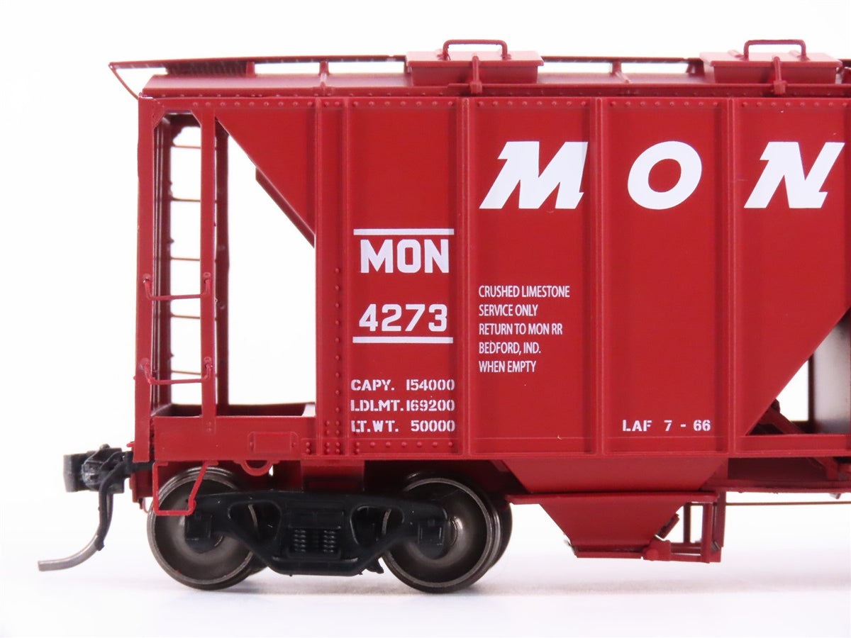 HO Scale Intermountain 48662-04 MON Monon &quot;Hoosier Line&quot; 2-Bay Hopper Car #4273