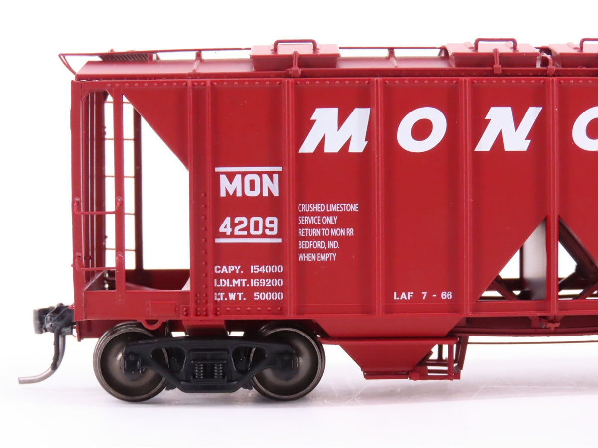 HO Scale Intermountain 48662-01 MON Monon &quot;Hoosier Line&quot; 2-Bay Hopper Car #4209