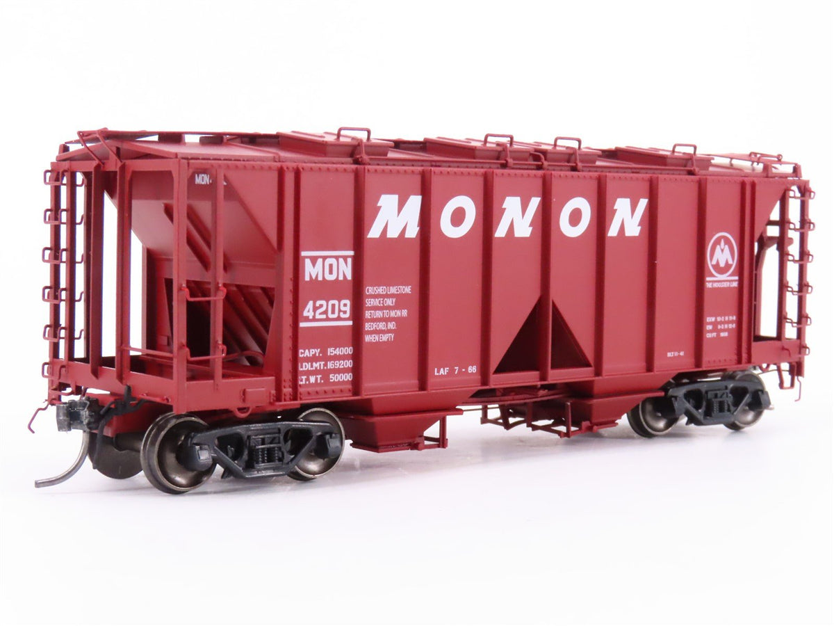 HO Scale Intermountain 48662-01 MON Monon &quot;Hoosier Line&quot; 2-Bay Hopper Car #4209