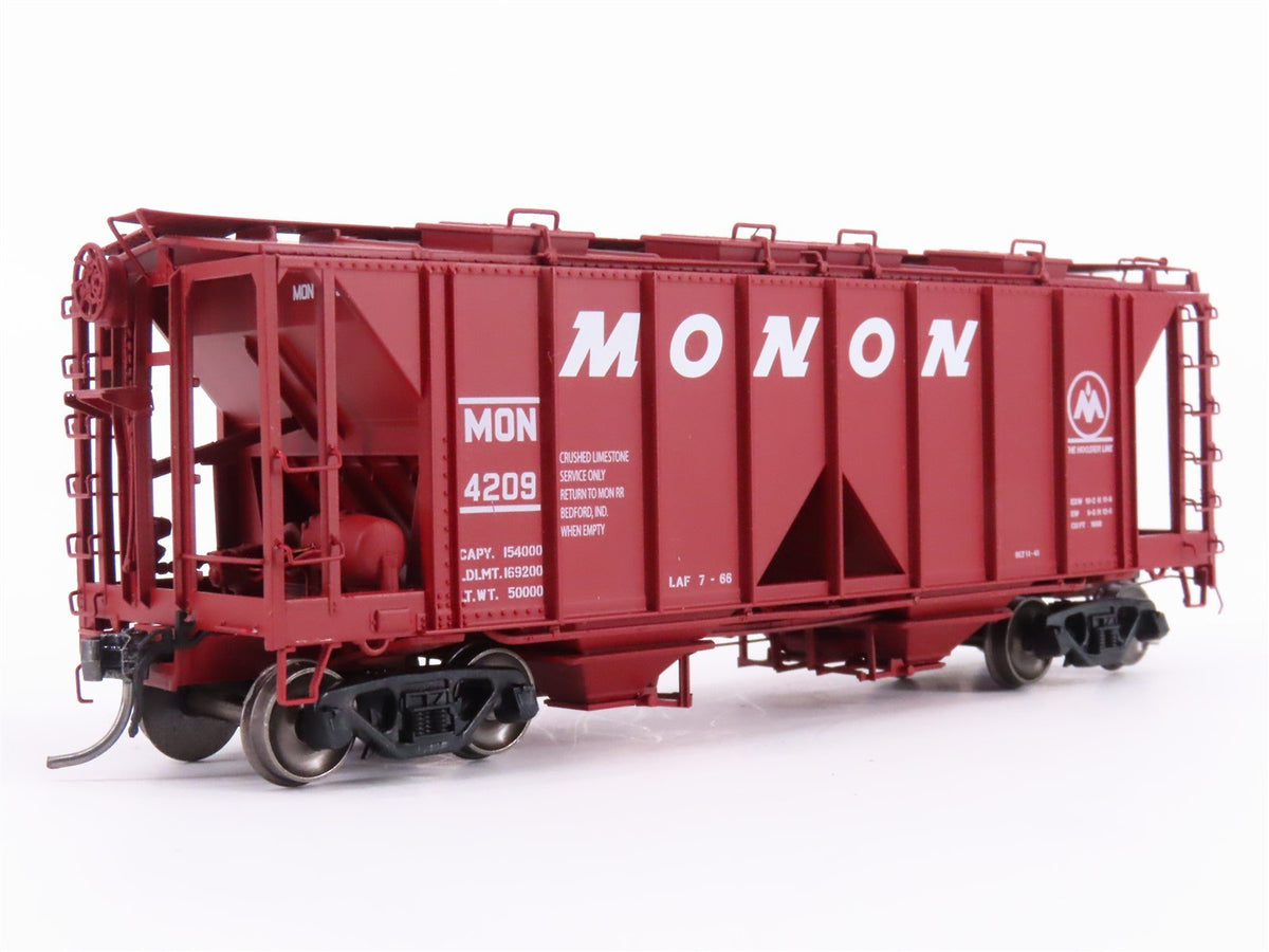 HO Scale Intermountain 48662-01 MON Monon &quot;Hoosier Line&quot; 2-Bay Hopper Car #4209