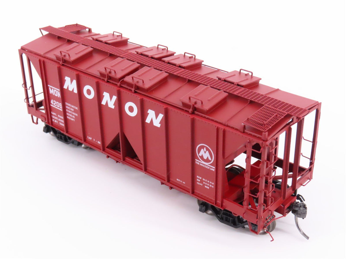 HO Scale Intermountain 48662-01 MON Monon &quot;Hoosier Line&quot; 2-Bay Hopper Car #4209