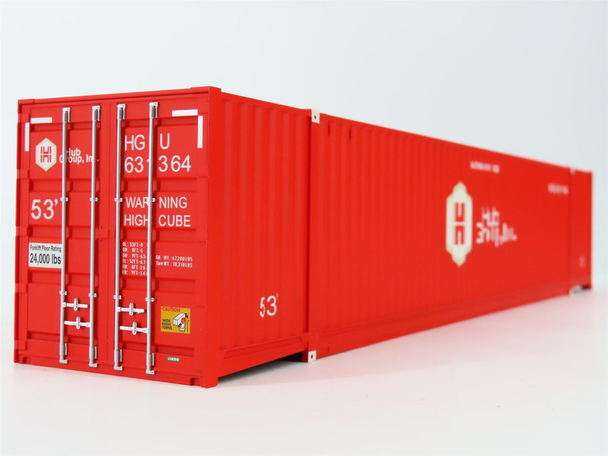 O Scale Atlas 3006302-4 HGIU Hub Group Jindo 53&#39; Intermodal Container #631364