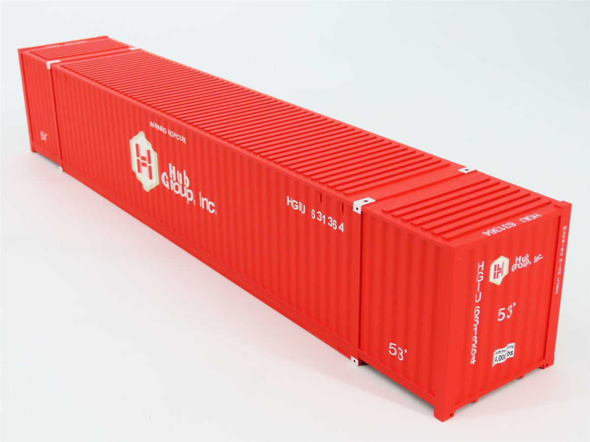 O Scale Atlas 3006302-4 HGIU Hub Group Jindo 53&#39; Intermodal Container #631364