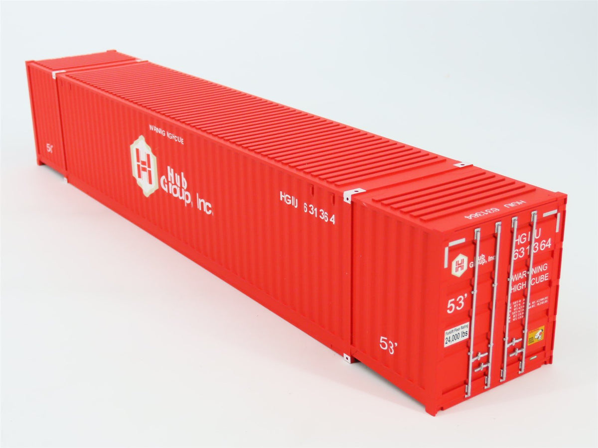 O Scale Atlas 3006302-4 HGIU Hub Group Jindo 53&#39; Intermodal Container #631364