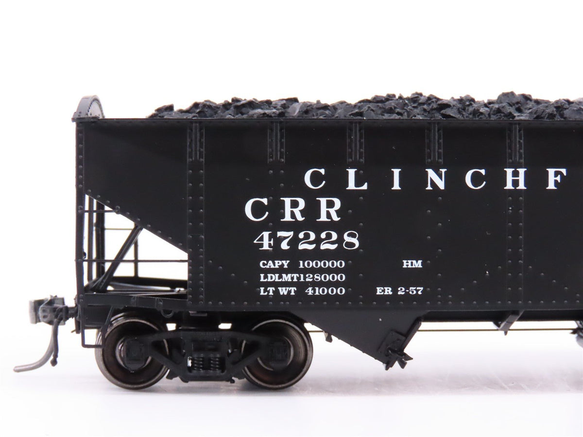 HO Scale Intermountain 47176-03 CRR Clinchfield 2-Bay Hopper Car #47228