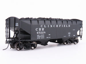 HO Scale Intermountain 47176-03 CRR Clinchfield 2-Bay Hopper Car #47228