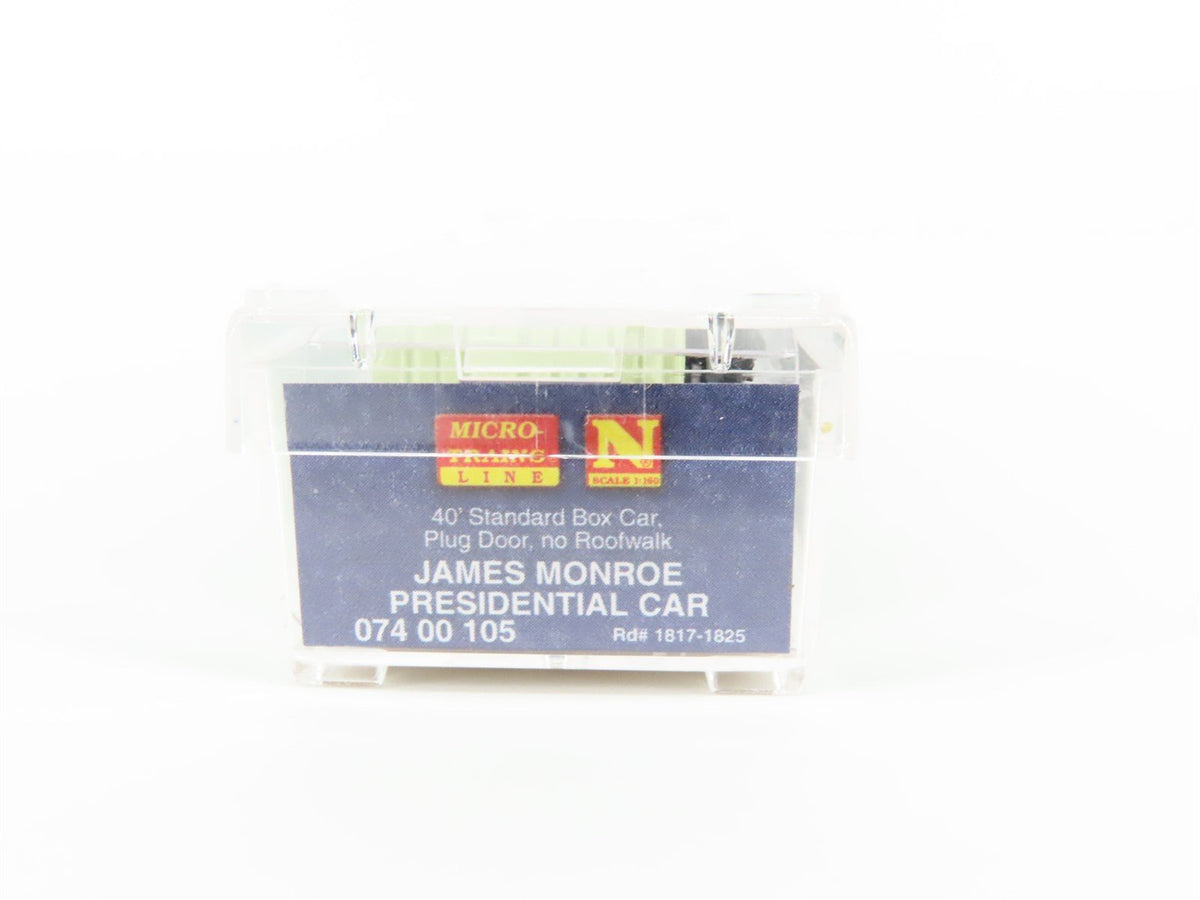 N Scale Micro-Trains MTL 07400105 James Monroe President 40&#39; Box Car #1817-1825