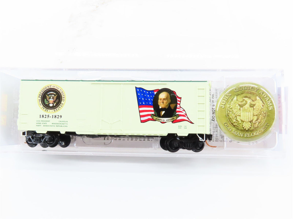 N Micro-Trains MTL 07400106 John Quincy Adams President 40&#39; Box Car #1825-1829