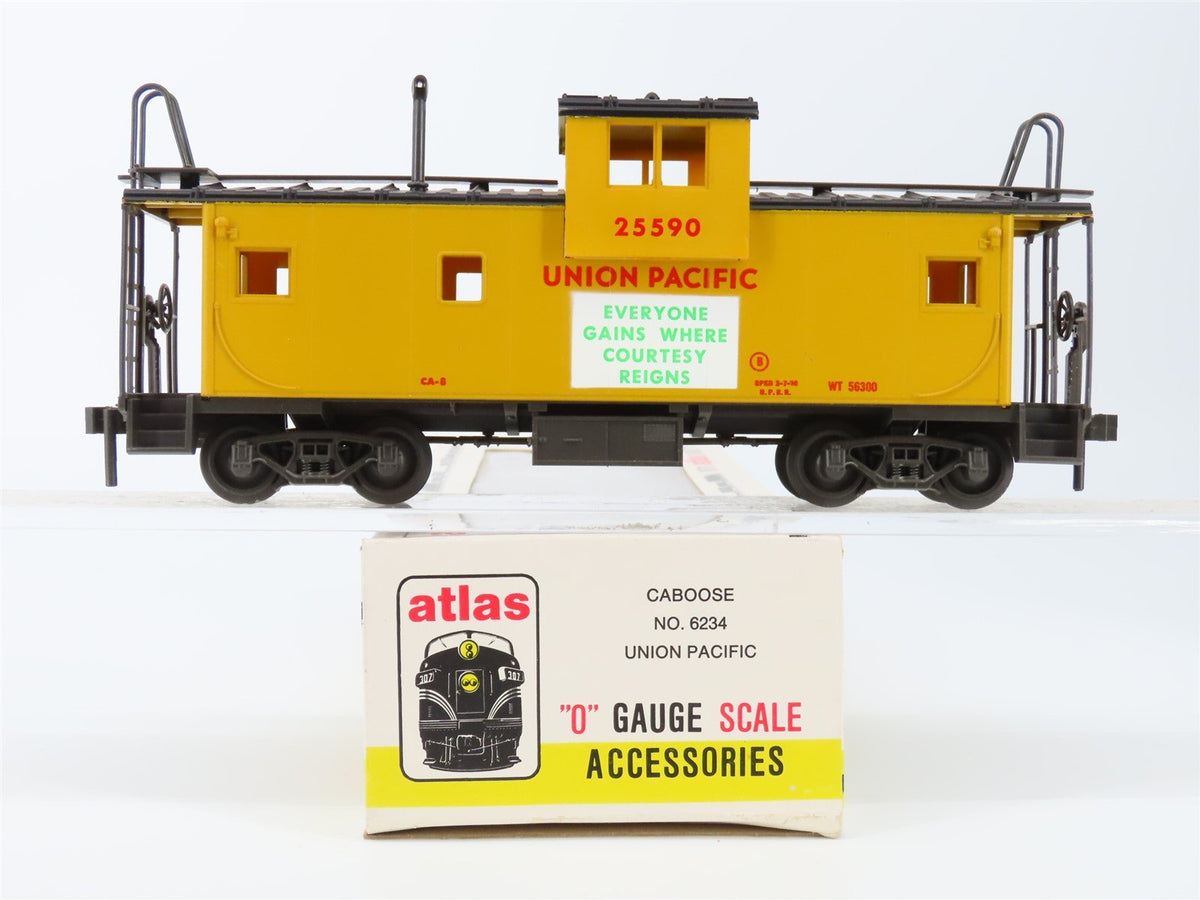 O Gauge 3-Rail Atlas 6234 UP Union Pacific Extended Vision Caboose #25590