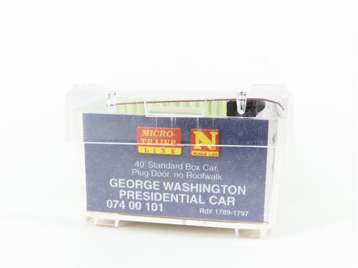 N Micro-Trains MTL 07400101 George Washington President 40&#39; Box Car #1789-1797