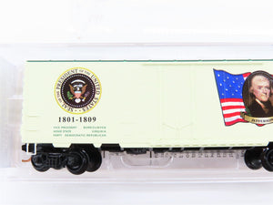 N Micro-Trains MTL 07400103 Thomas Jefferson President 40' Box Car #1801-1809