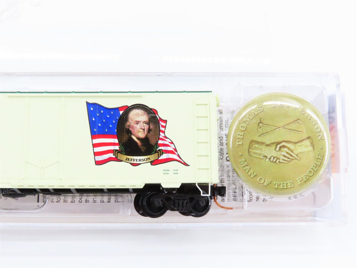 N Micro-Trains MTL 07400103 Thomas Jefferson President 40&#39; Box Car #1801-1809