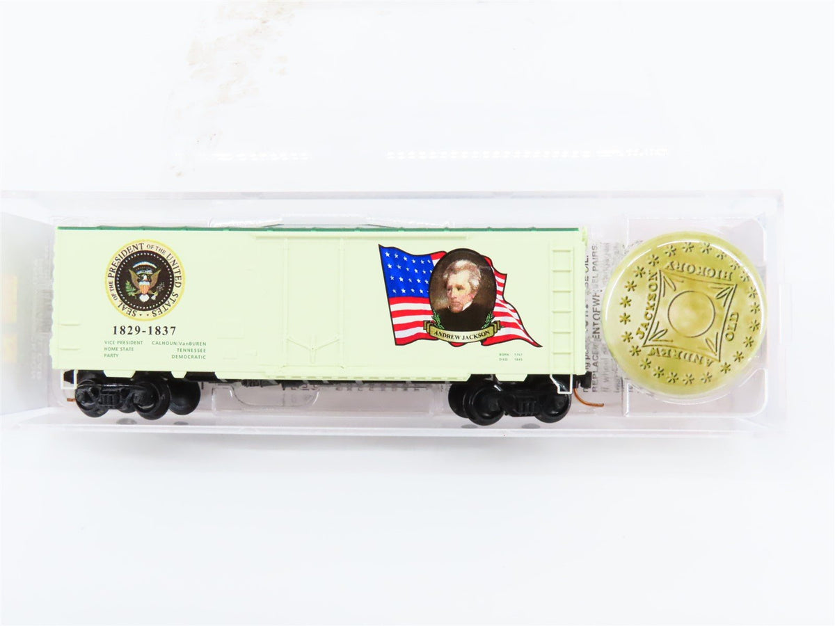 N Micro-Trains MTL 07400107 Andrew Jackson President 40&#39; Box Car #1829-1837