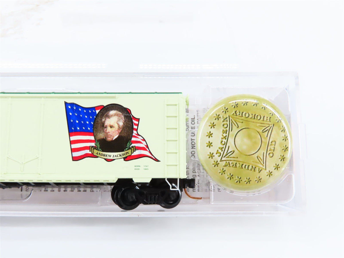 N Micro-Trains MTL 07400107 Andrew Jackson President 40&#39; Box Car #1829-1837