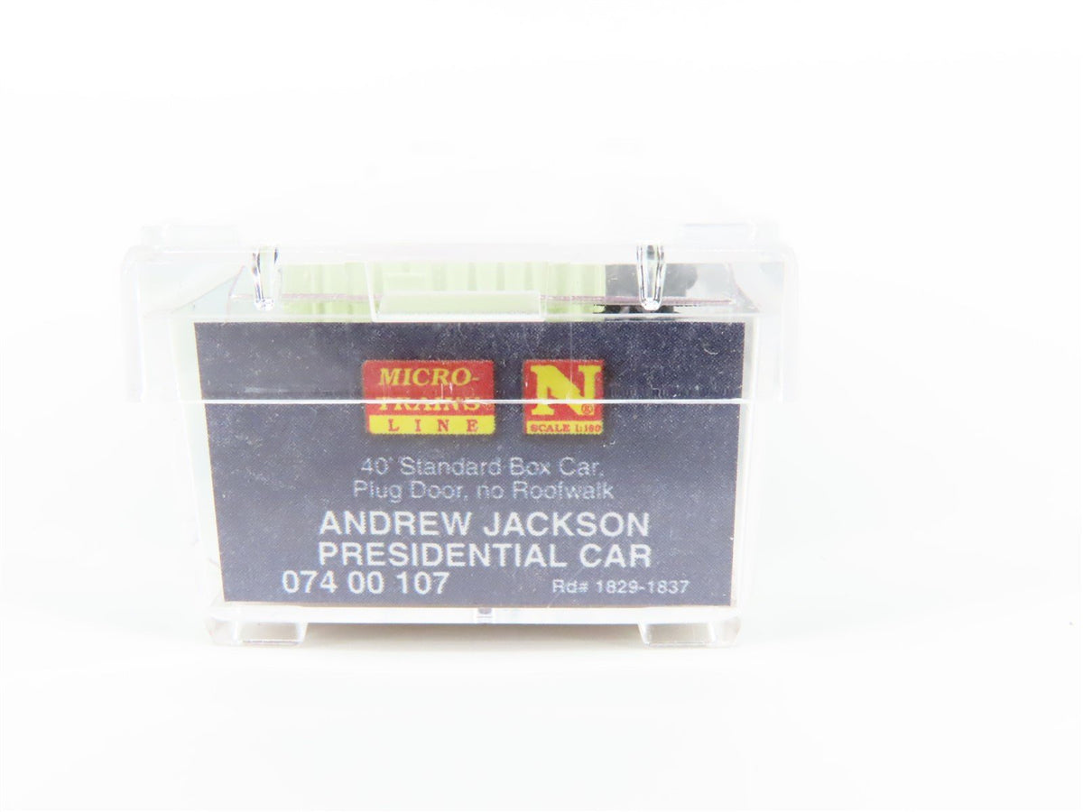 N Micro-Trains MTL 07400107 Andrew Jackson President 40&#39; Box Car #1829-1837