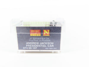 N Micro-Trains MTL 07400107 Andrew Jackson President 40' Box Car #1829-1837