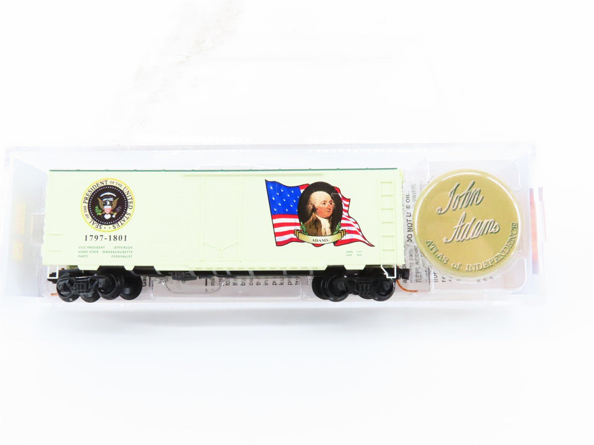 N Scale Micro-Trains MTL 07400102 John Adams President 40&#39; Box Car #1797-1801