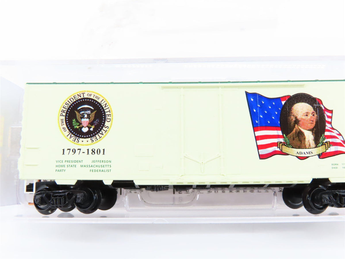 N Scale Micro-Trains MTL 07400102 John Adams President 40&#39; Box Car #1797-1801