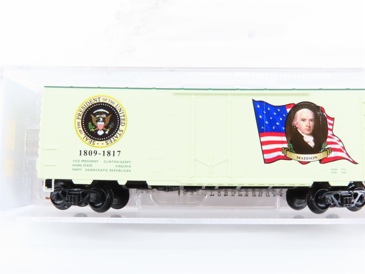 N Scale Micro-Trains MTL 07400104 James Madison President 40&#39; Box Car #1809-1817