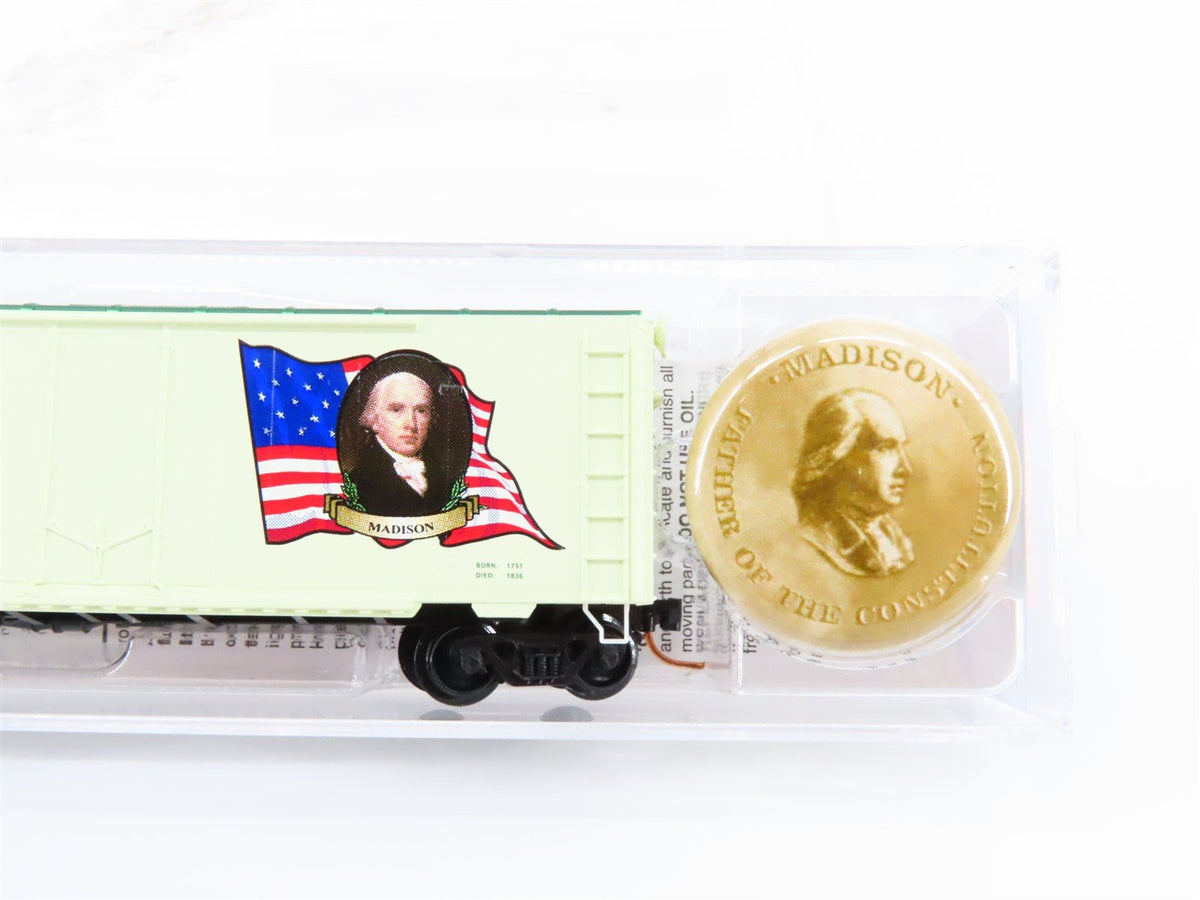 N Scale Micro-Trains MTL 07400104 James Madison President 40&#39; Box Car #1809-1817