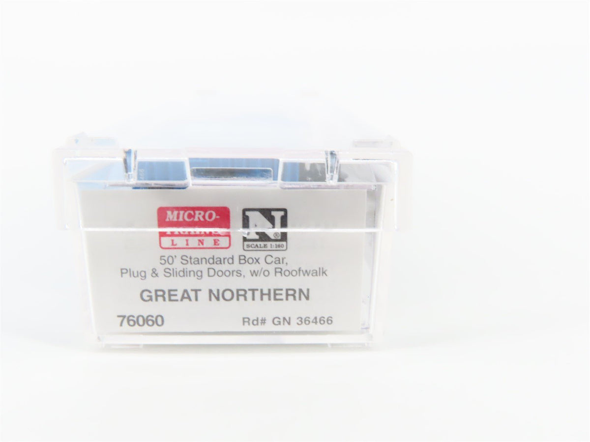 N Scale Micro-Trains MTL 76060 GN Great Northern &quot;Big Sky Blue&quot; 50&#39; Boxcar 36466