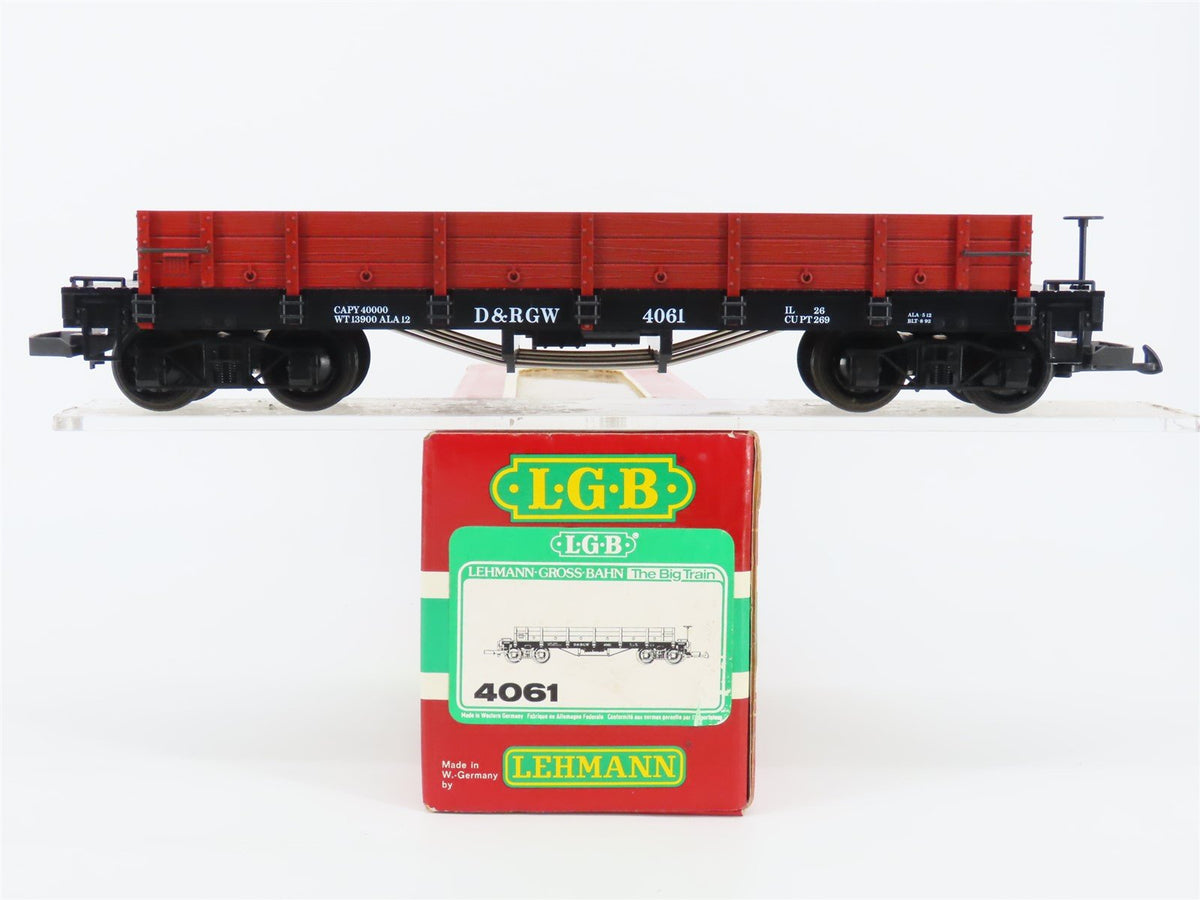 G Scale LGB 4061 D&amp;RGW Rio Grande Gondola