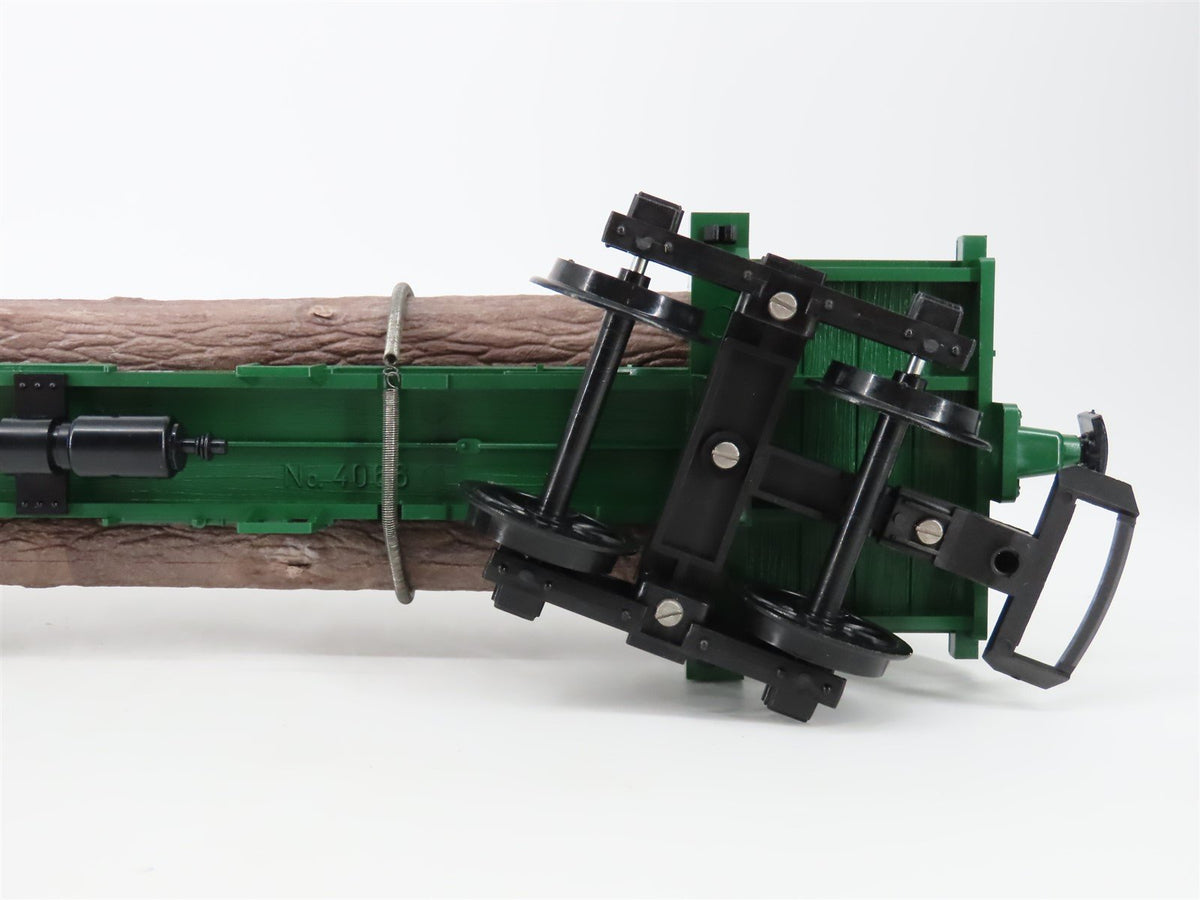 G Scale LGB 4066 Green Spine Log Car w/ Log Load