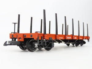 G Scale LGB 4060 D&RGW Rio Grande Flat Car w/ Stakes