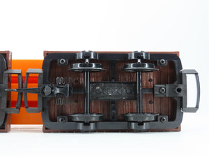 G Scale LGB 4050 Flat Cars w/ Orange I-Beam Load